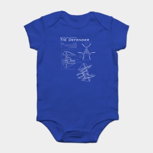 TIE Defender Blueprint Baby Bodysuit